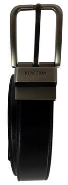 Reaction Kenneth Cole Men’s Reversible Black Brown Leather Belt Size 30–32